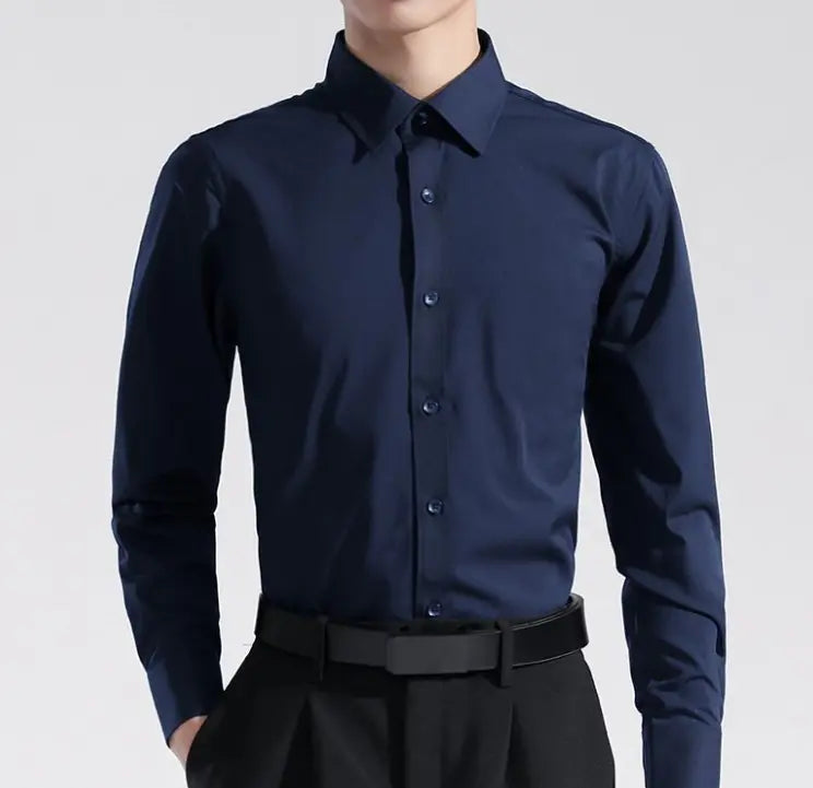 Bügelfreies Anti-Knitter-Shirt Aus Stretchmaterial