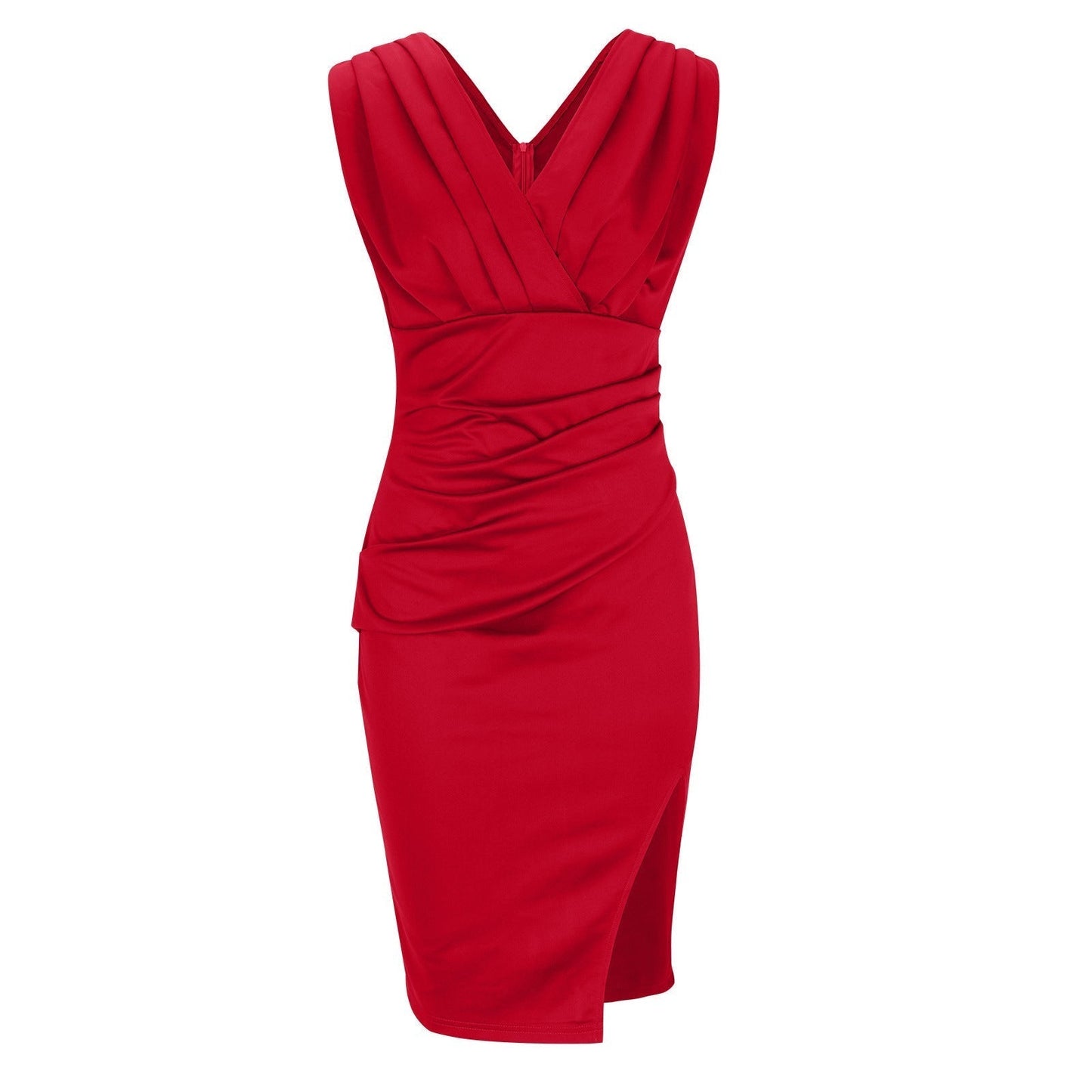Isa | Tailliertes Kleid V-Ausschnitt
