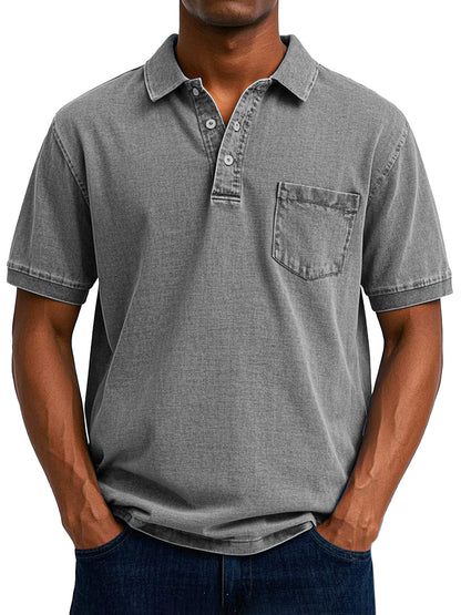 Maxime | Lässiges Vintage Polohemd für Männer