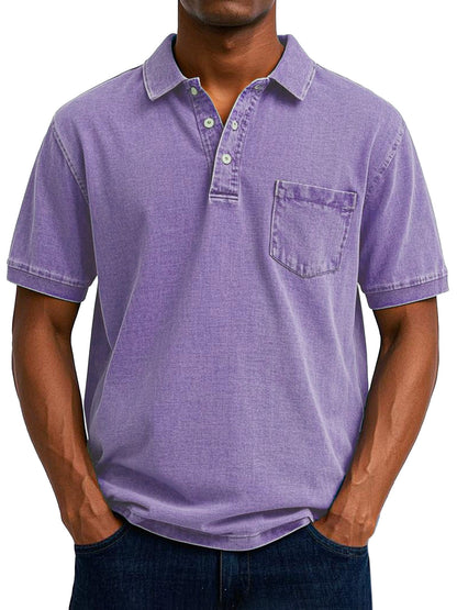 Maxime | Lässiges Vintage Polohemd für Männer
