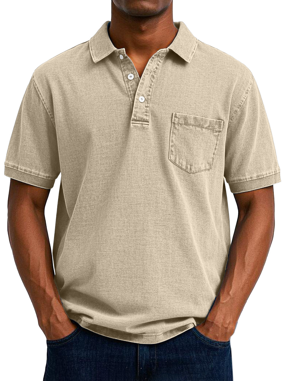 Maxime | Lässiges Vintage Polohemd für Männer