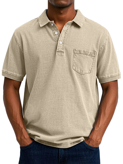 Maxime | Lässiges Vintage Polohemd für Männer