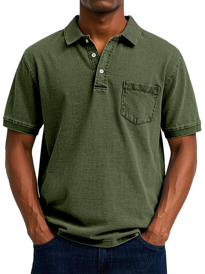 Maxime | Lässiges Vintage Polohemd für Männer
