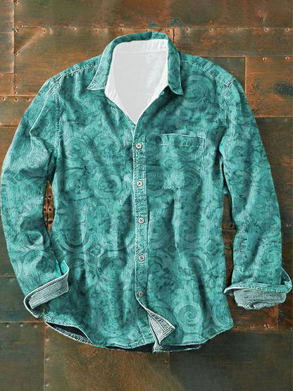 Sam | Mehrfarbiges Unisex Hemd Mit Muster