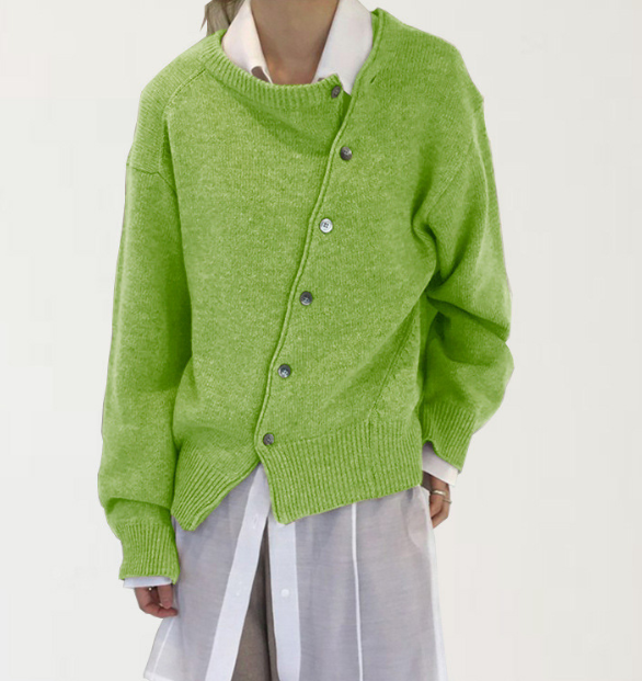 Fia | Kuscheliger Pullover mit verspielter Knopfleiste