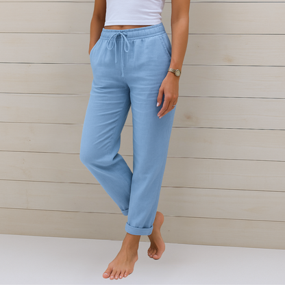 Megan | Premium atmungsaktive Leinen Stretchhose