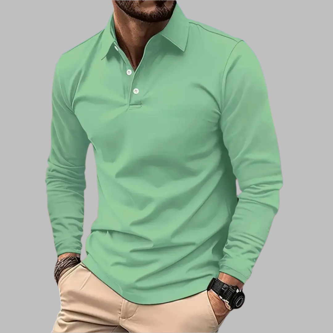 George | Polohemd in Uni-Farbe