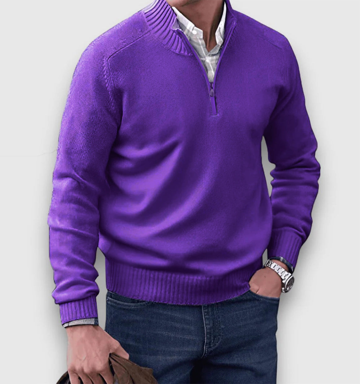 Jones - Eleganter Pullover mit Reißverschluss