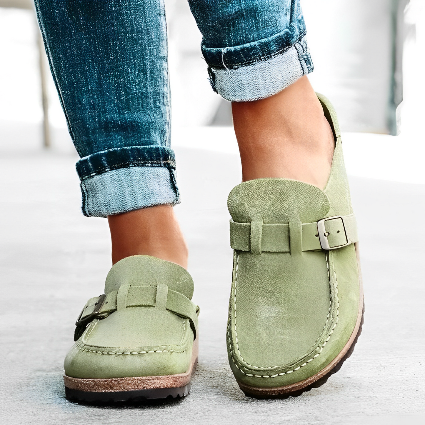 Luiz - Moderne Sandale Aus Vintage-Leder