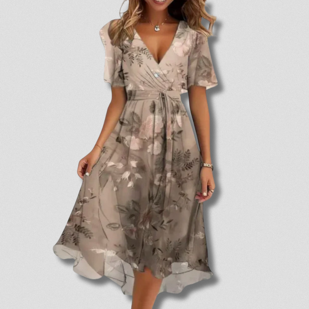 Anika | Elegantes Premium-Kleid mit V-Ausschnitt