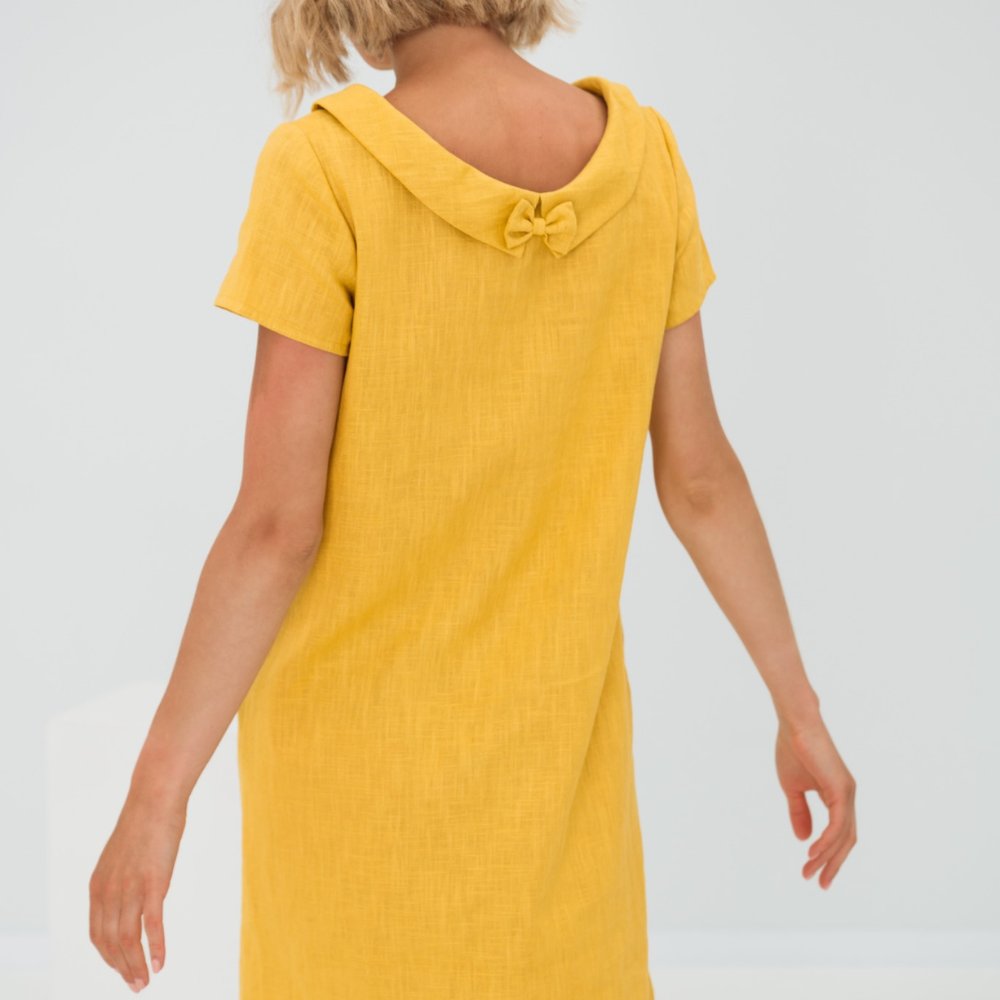 Alina | Kleid Aus Weichem Leinen Mit Taschen