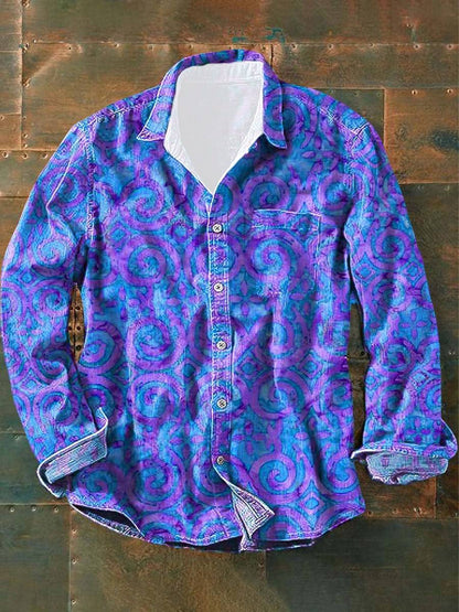 Sam | Mehrfarbiges Unisex Hemd Mit Muster
