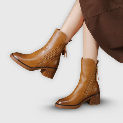 Grazia | Elegante Stiefeletten Mit Blockabsatz
