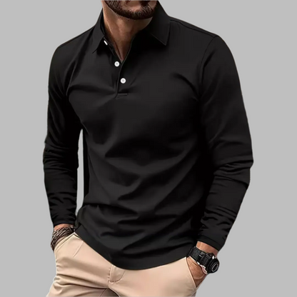 George | Polohemd in Uni-Farbe