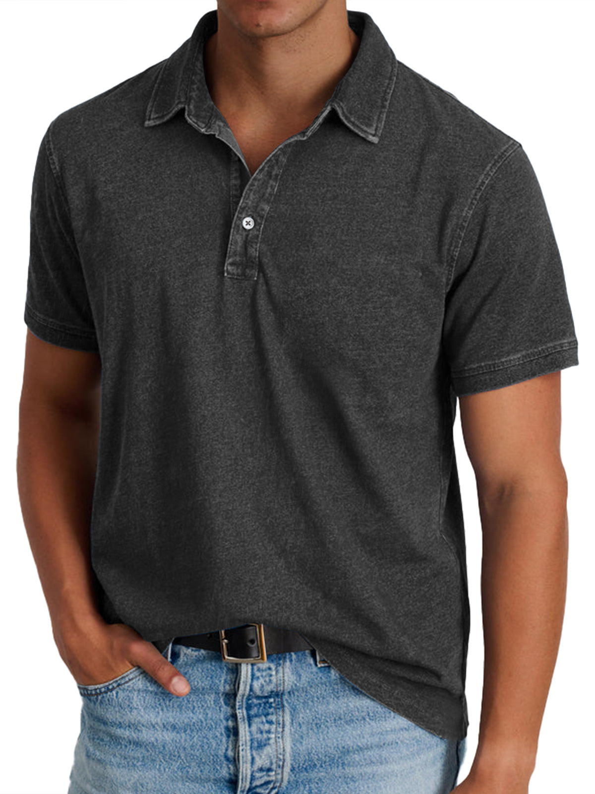 George - Herren Poloshirt mit Kragen