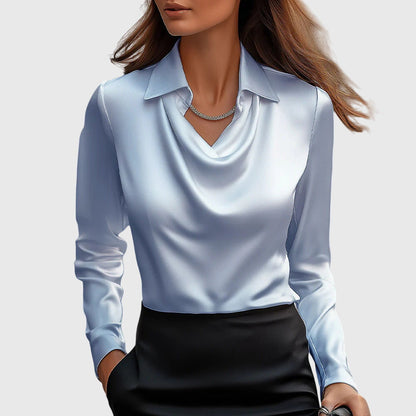 Brooklyn – Elegante Bluse Aus Glänzendem Satin