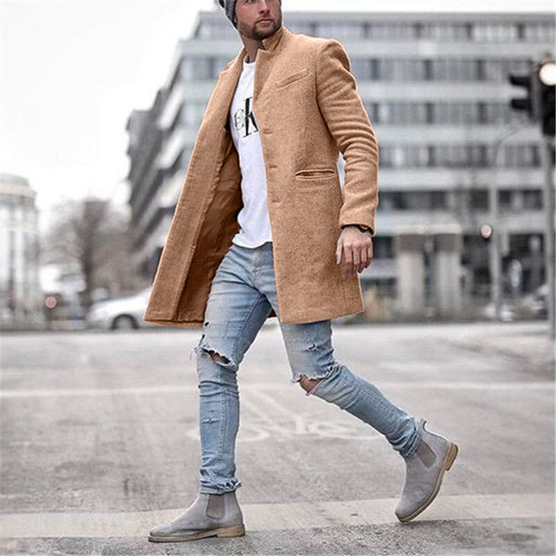 Patrick | Klassischer langer Mantel