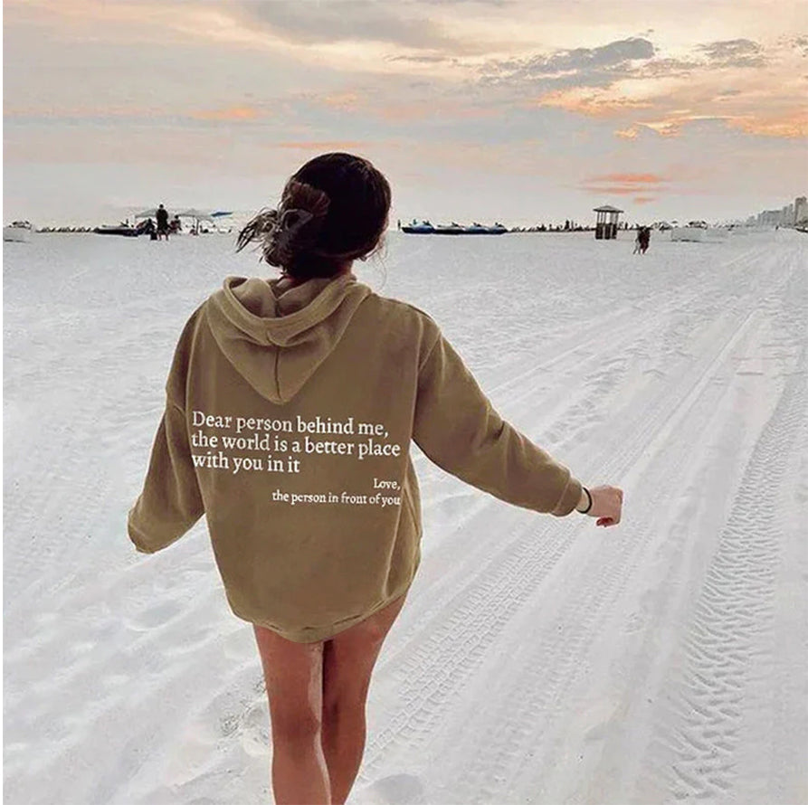 'Liebe Person hinter mir' - Hoodie