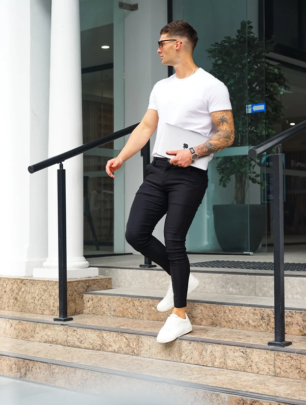 Noa | Stretch Pants - Schwarz