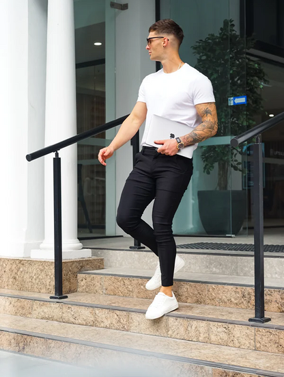 Noa | Stretch Pants - Schwarz