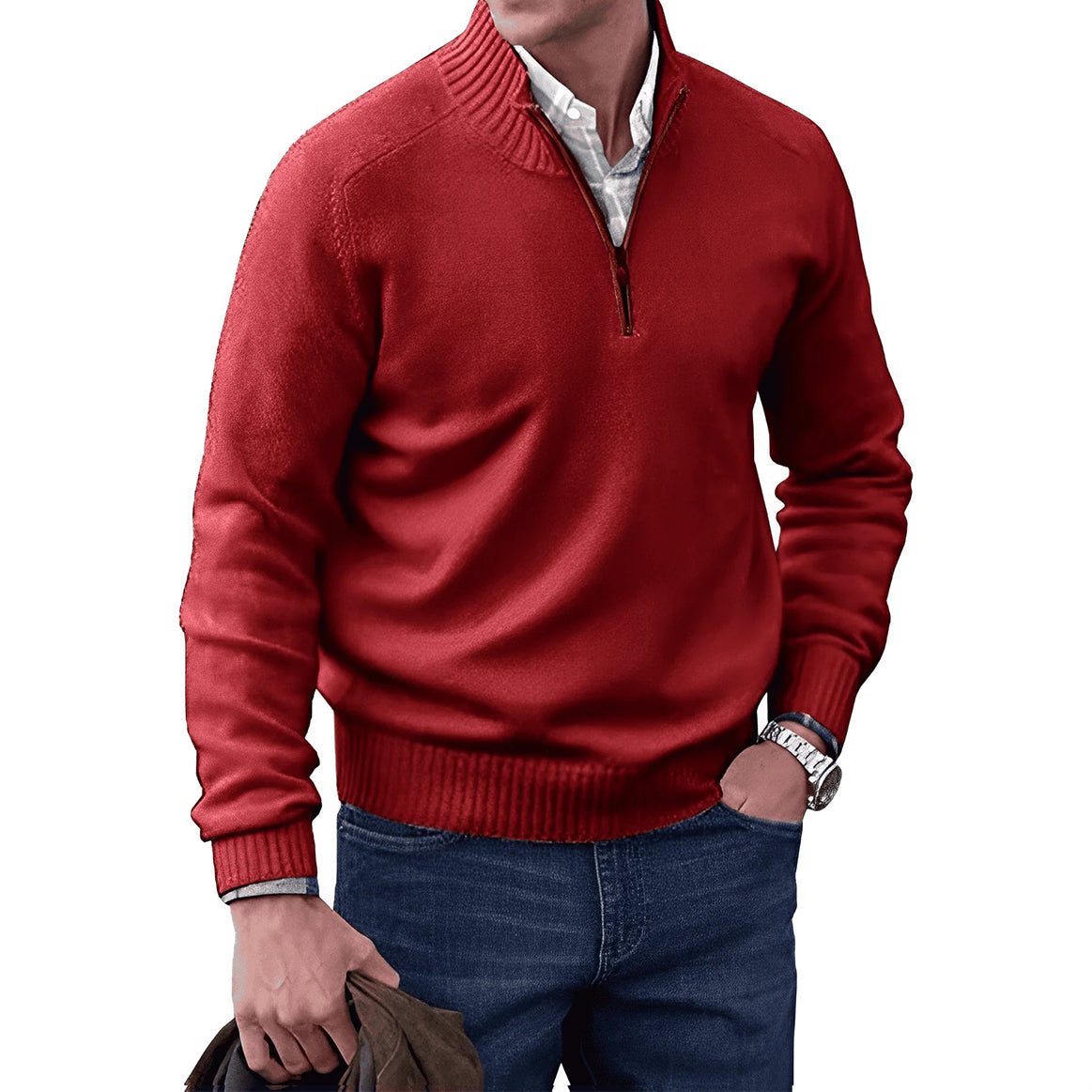 Jones - Eleganter Pullover mit Reißverschluss