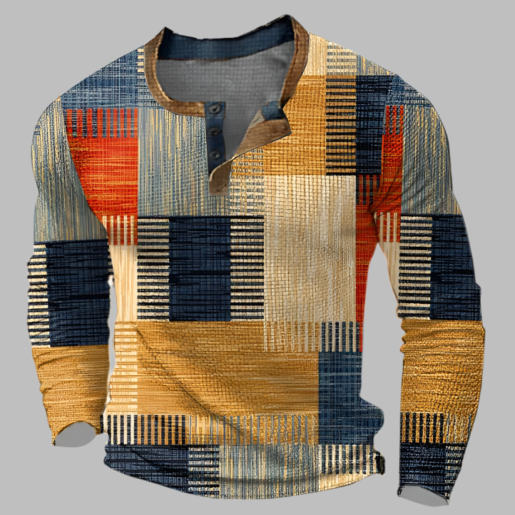 Antoine – Eleganter Langarm-T-Shirt für Herren