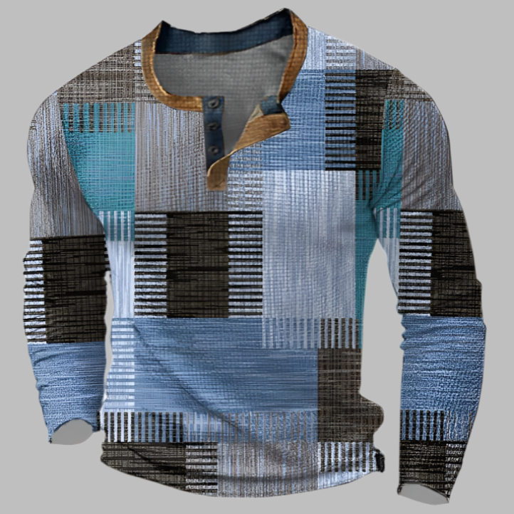 Antoine – Eleganter Langarm-T-Shirt für Herren