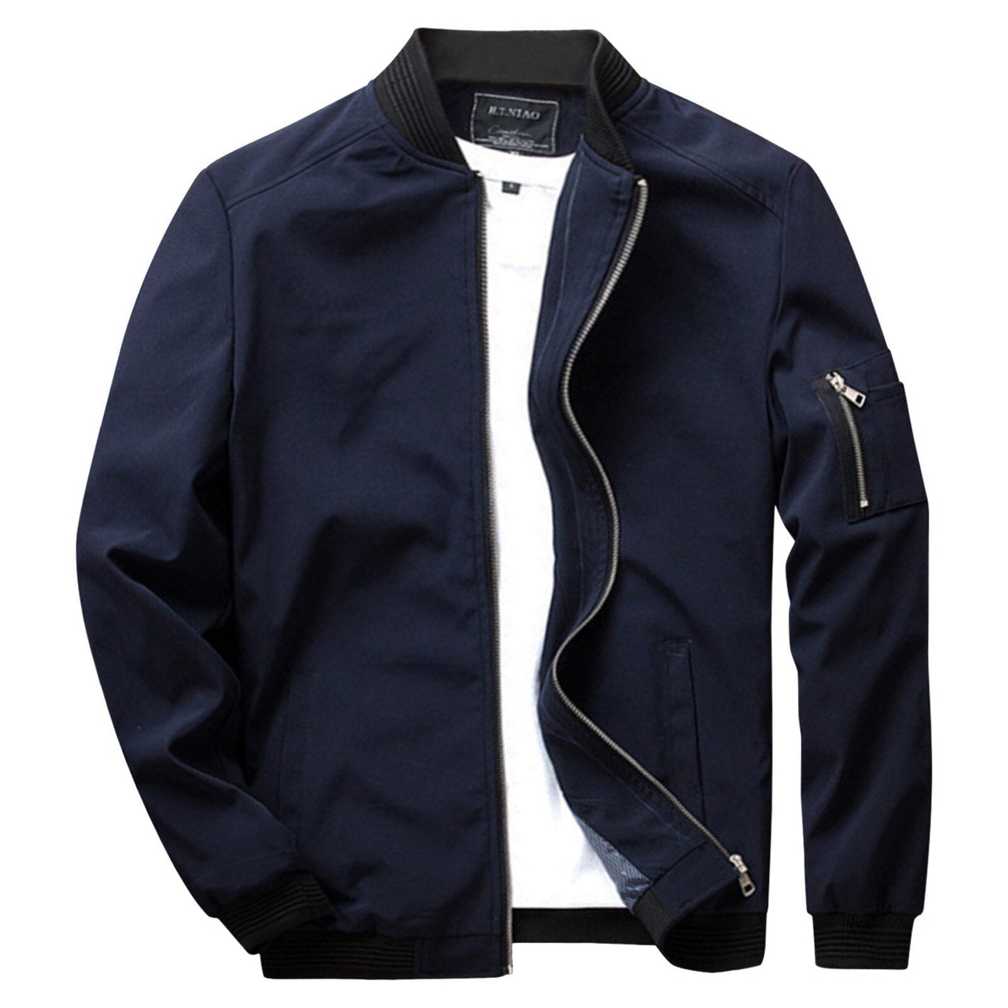 Stijlvolle heren zomerjas in bordeaux, marineblauw, zwart, beige en groen. Perfect voor casual outfits. Comfortabele en modieuze jas voor heren.