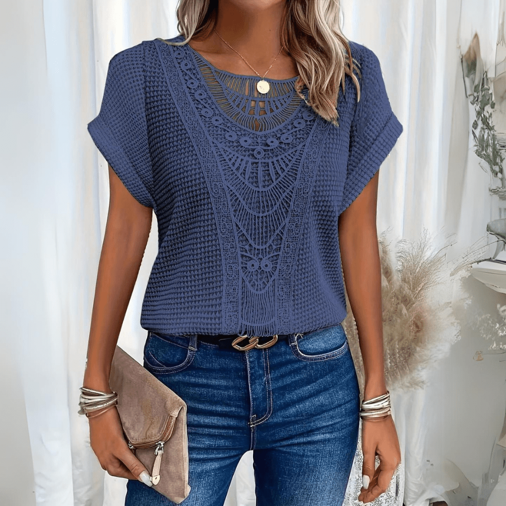 Rowena | Elegante Bluse im Ibiza-Stil
