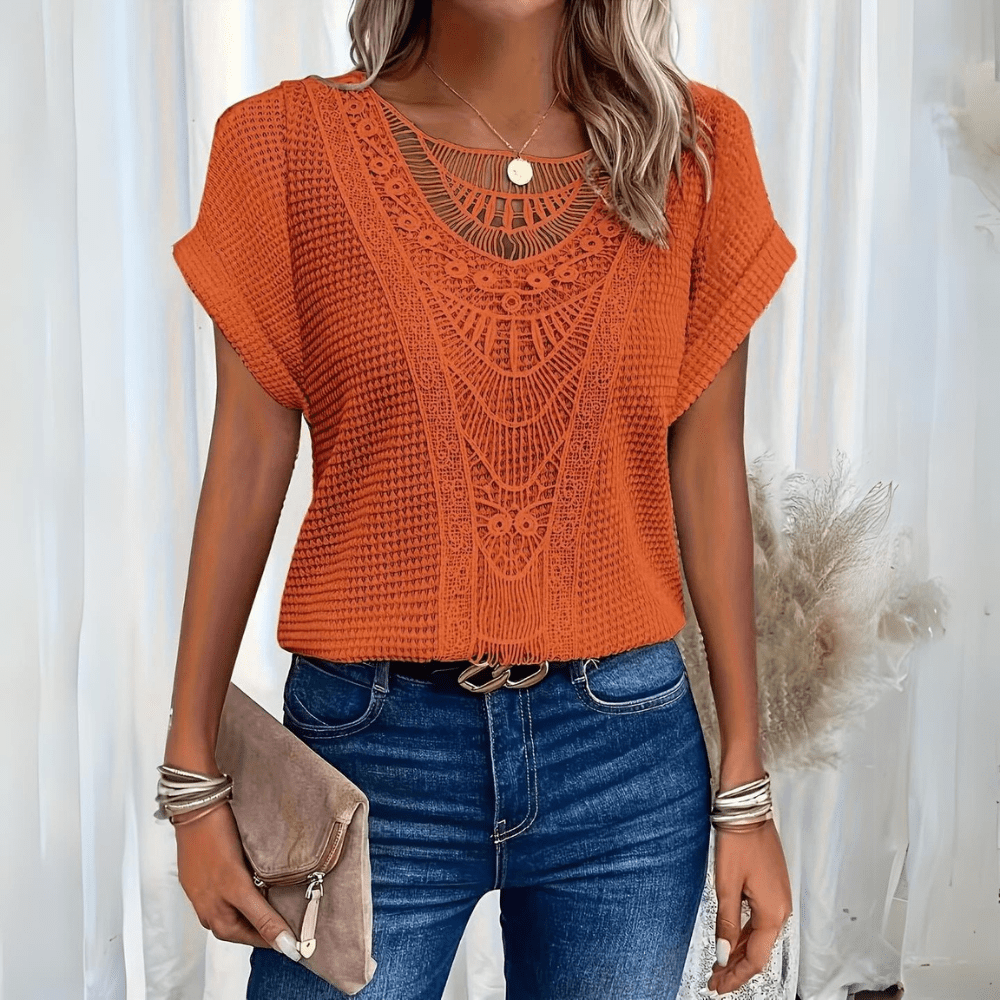 Rowena | Elegante Bluse im Ibiza-Stil