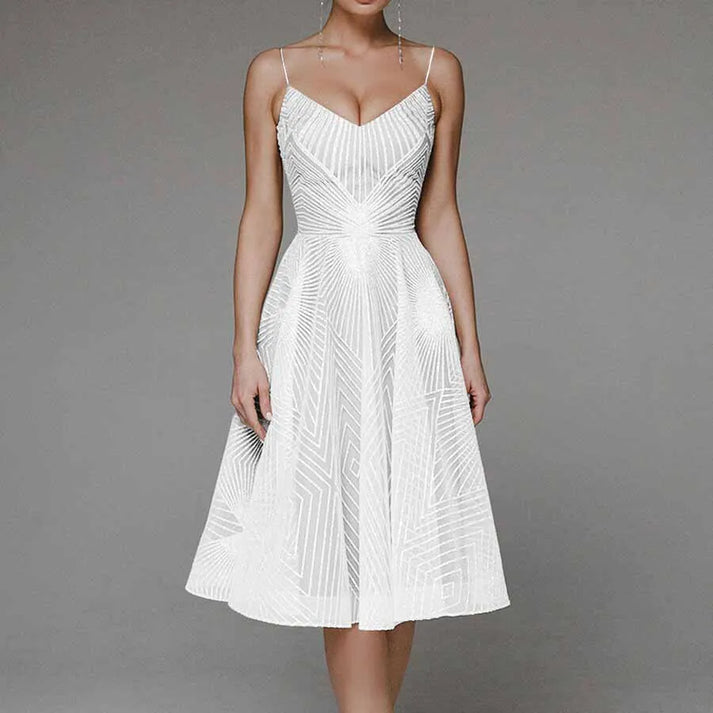 Lucey | Elegantes Kleid Mit Offenem Rücken