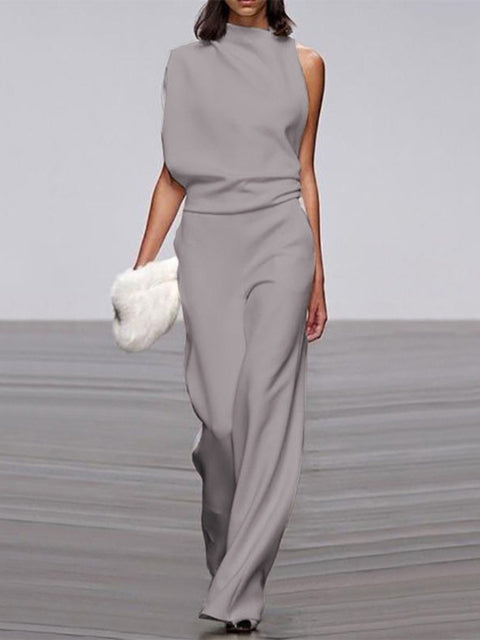 Vorderansicht eines stilvollen jumpsuits für damen