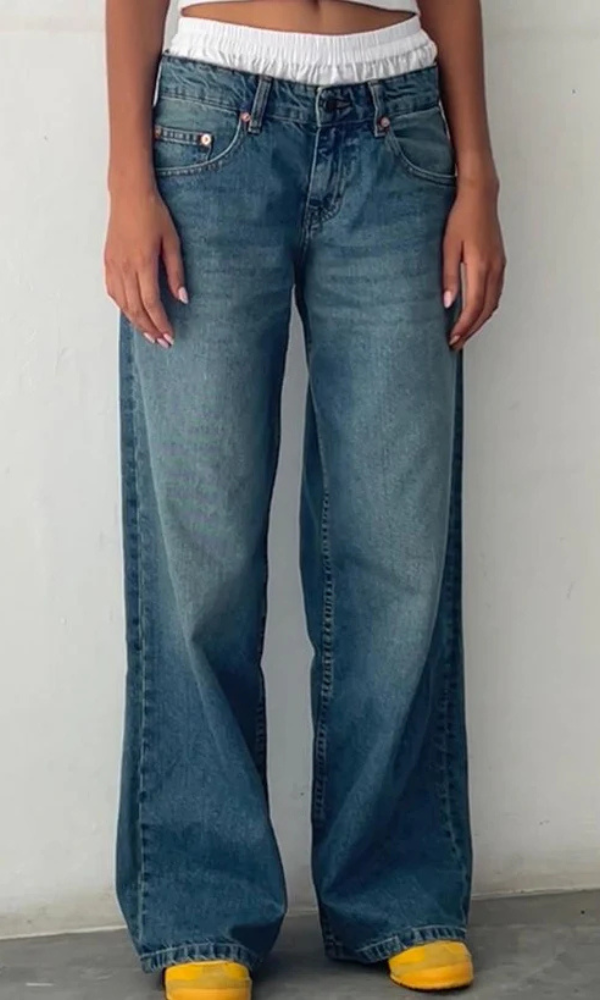 Mila | Niedrige Taille Stretch Jeans Für Damen