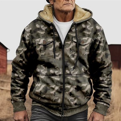 Fabian - Herren Camouflage Cargo Jacke