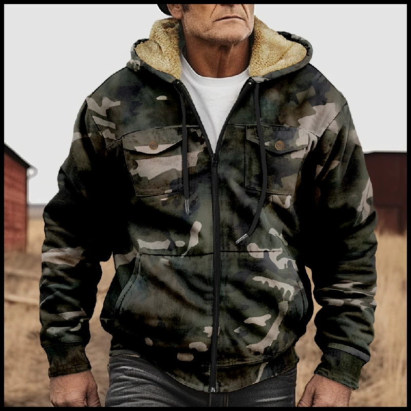 Fabian - Herren Camouflage Cargo Jacke