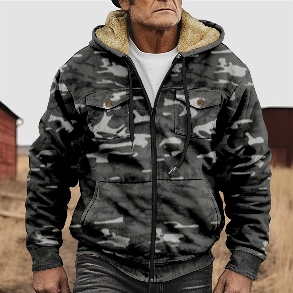 Fabian - Herren Camouflage Cargo Jacke