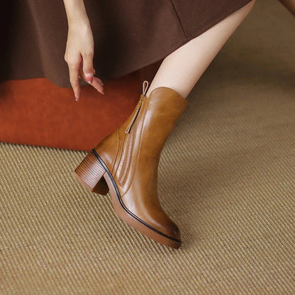 Grazia | Elegante Stiefeletten Mit Blockabsatz