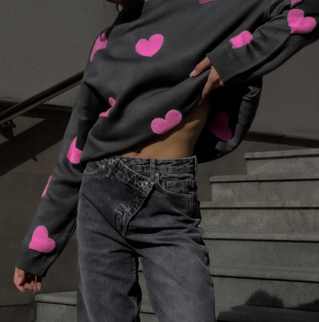Weicher Strickpulli - Love Moon