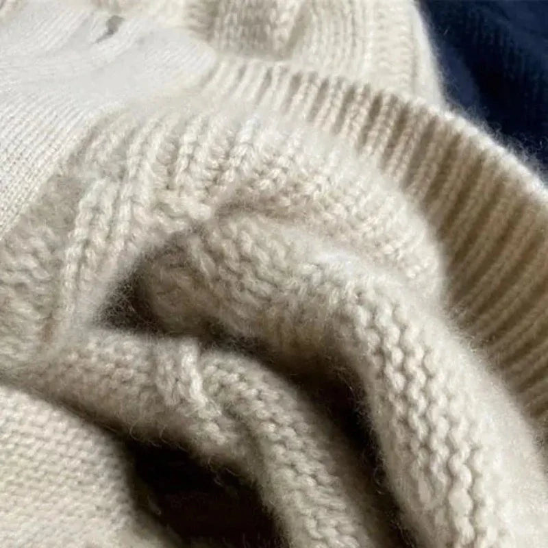 Rollkragenpullover Aus Couture-Strick