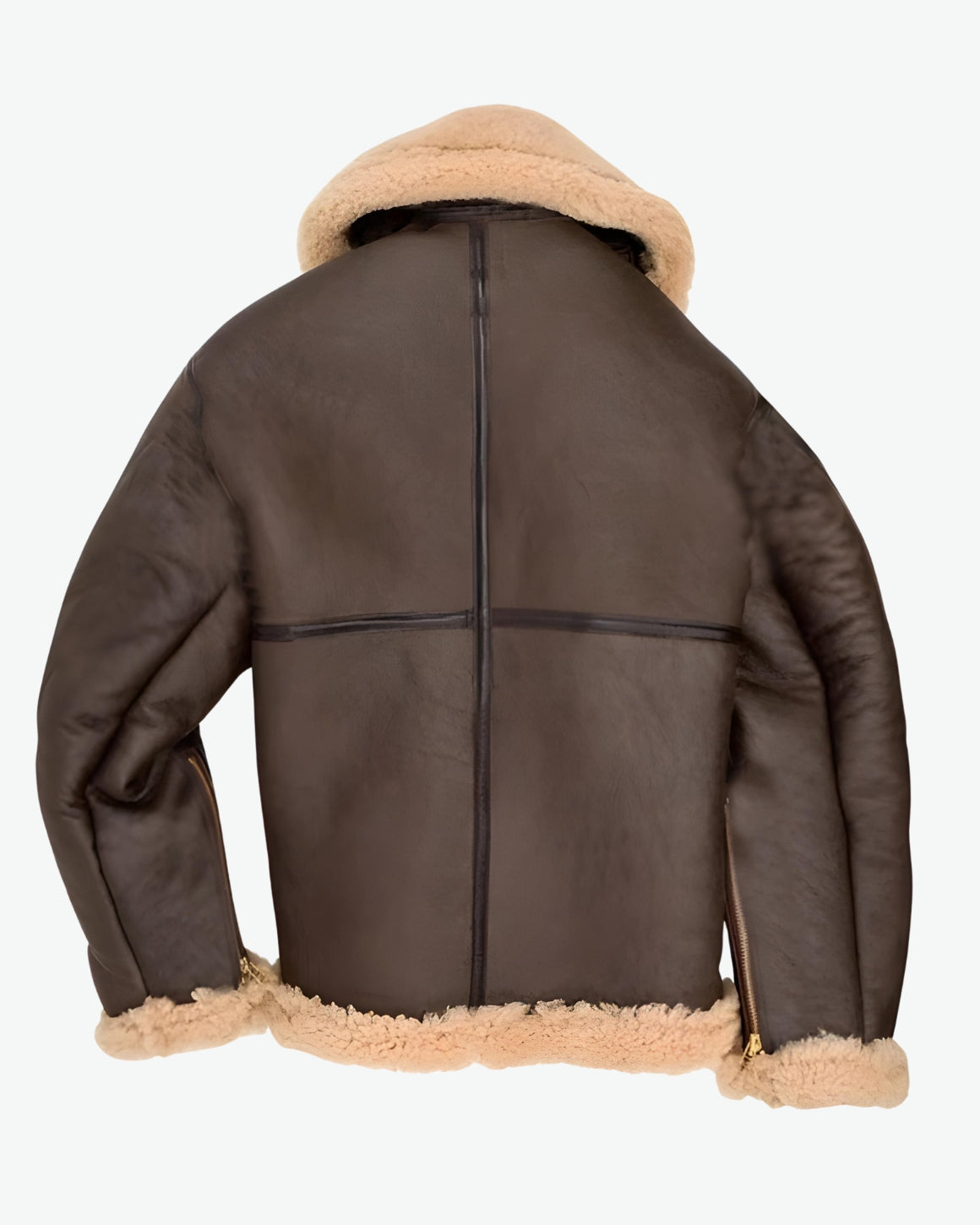 Aeronautical - Lederjacke mit Fleecefutter