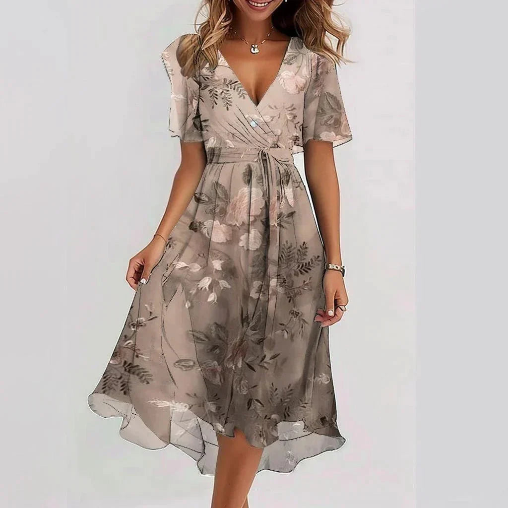 Petal – Elegantes Kleid mit V-Ausschnitt