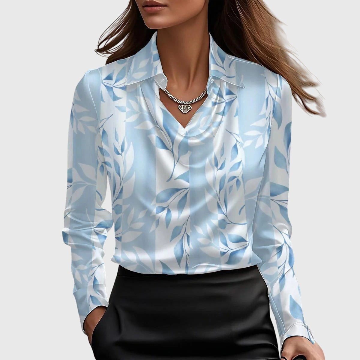 Brooklyn – Elegante Bluse Aus Glänzendem Satin