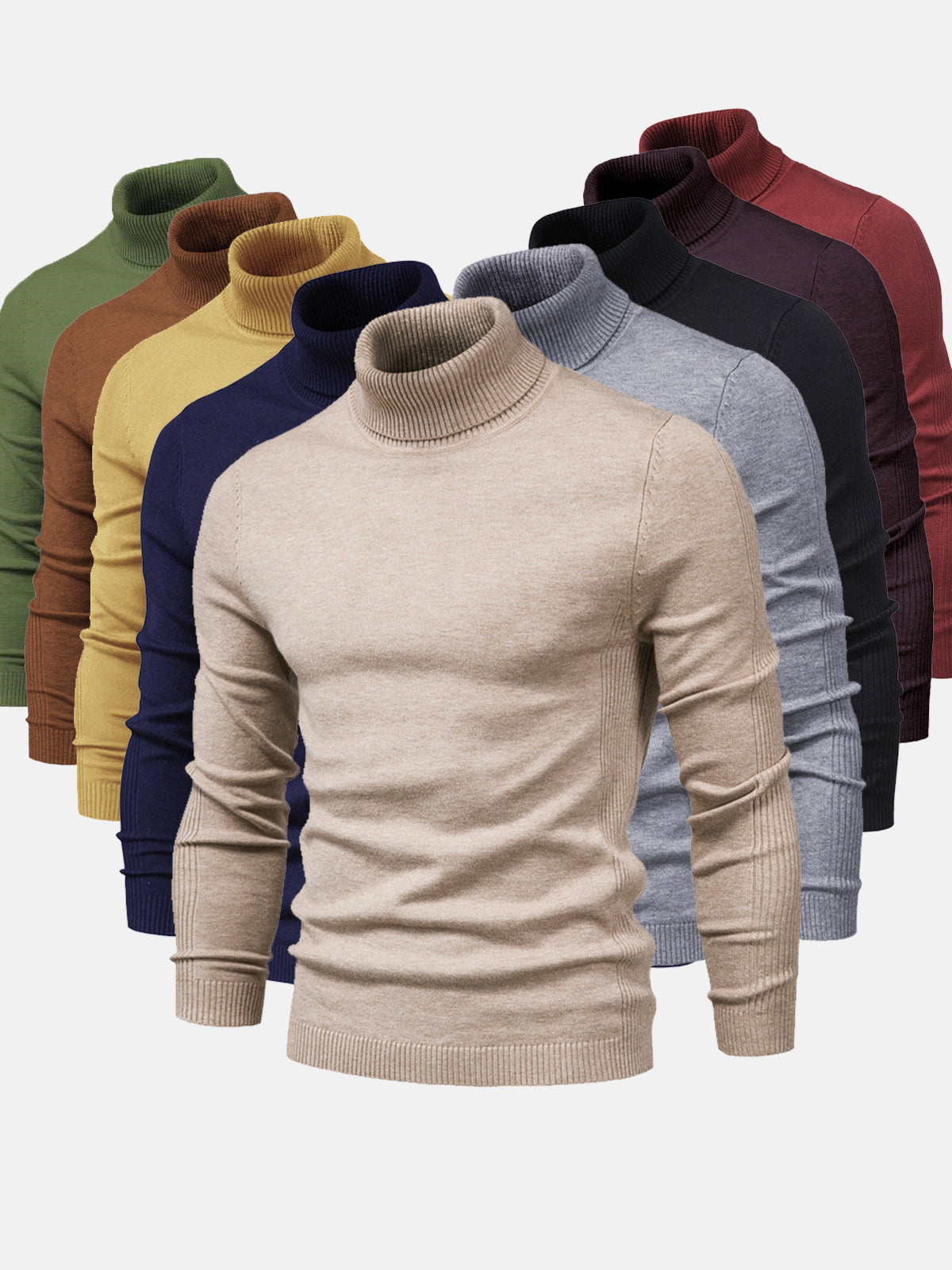 Herren Rollkragenpullover, Waschbar