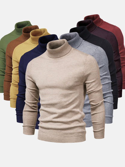 Herren Rollkragenpullover, Waschbar