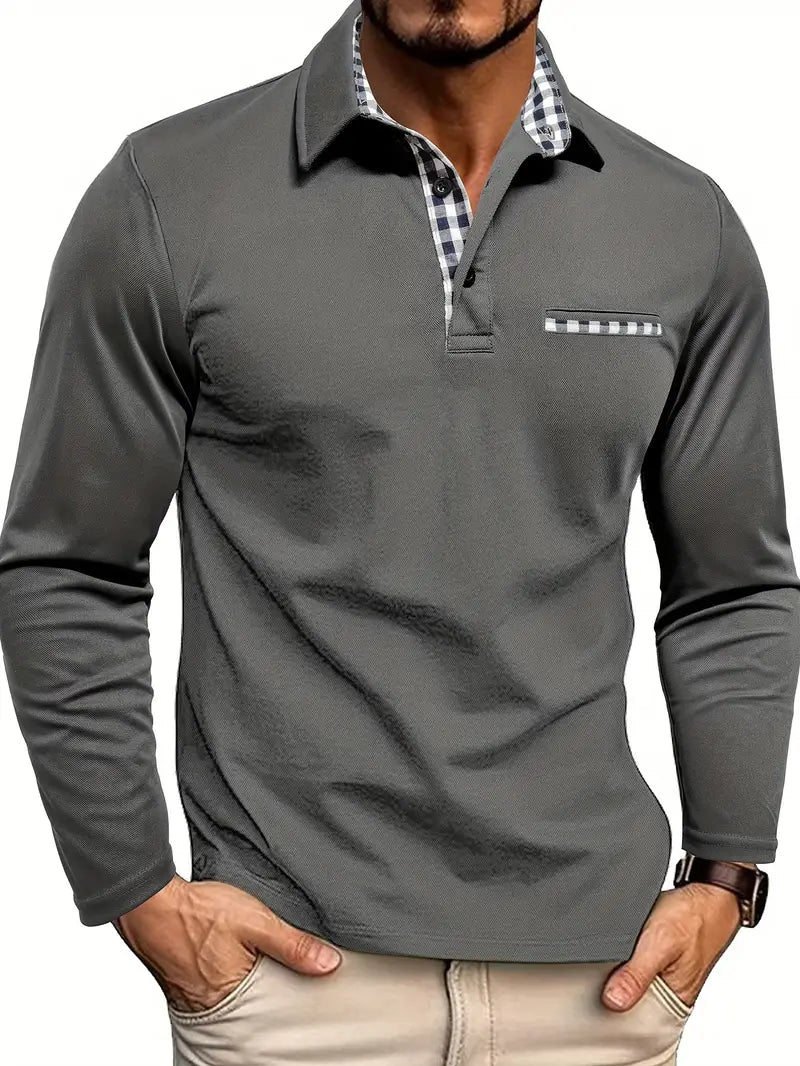 Elyo - Poloshirt Mit Langen Ärmeln