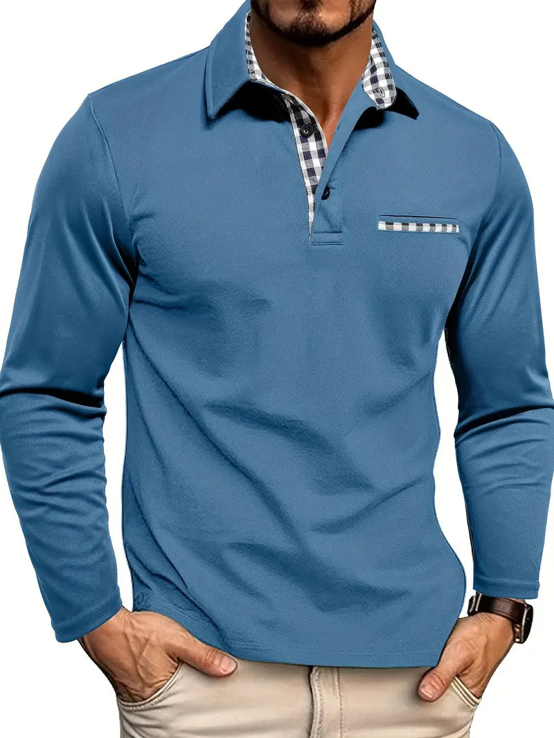Elyo - Poloshirt Mit Langen Ärmeln