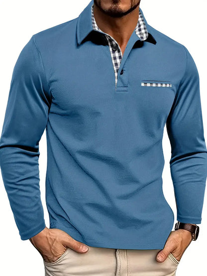 Elyo - Poloshirt Mit Langen Ärmeln