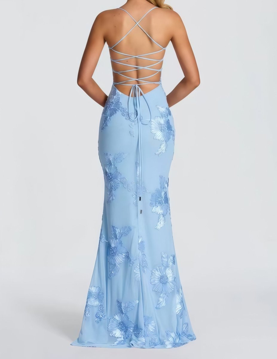 Dina | Figurbetontes Maxi Kleid mit Spitze