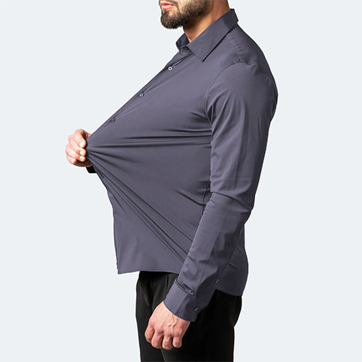 Bügelfreies Anti-Knitter-Shirt Aus Stretchmaterial