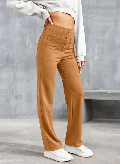 Legere Hose Mit Hoher Taille Aus Stretch